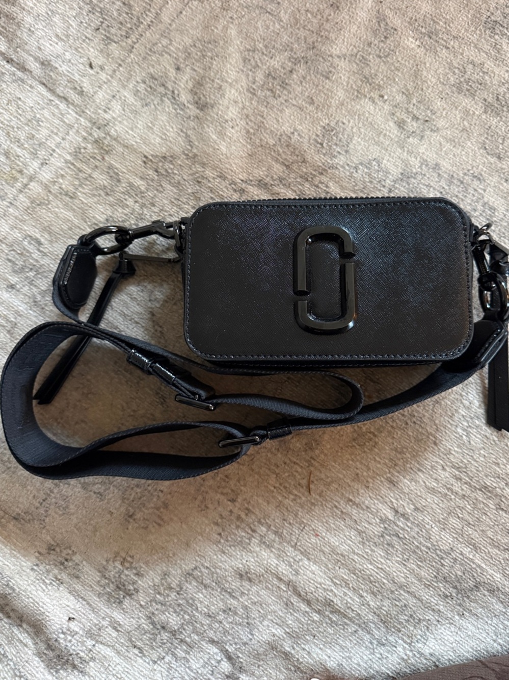 Marc Jacob’s Black Camera Crossbody Bag with Signature Hardware - Women Bags